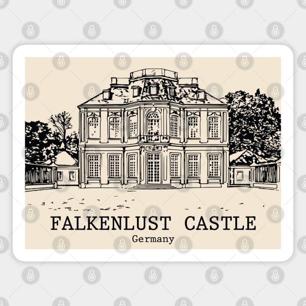 Falkenlust Castle - Germany Magnet by Lakeric